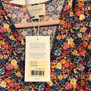 Sezane Paula Blouse. New with tags. Size 36 (US 4)